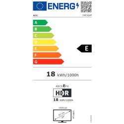 Buy AOC 24E3QAF - 23.8 inch Full HD IPS Monitor, 1920x1080, 4ms, 75Hz, HDMI/VGA/... in Cyprus, Nicosia, Limassol, Larnaka, Pafos