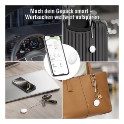 4smarts SkyTag Duos 4-Pack White - Bluetooth Location Tracker (Boxed) — Buy in Cyprus with Fast Delivery