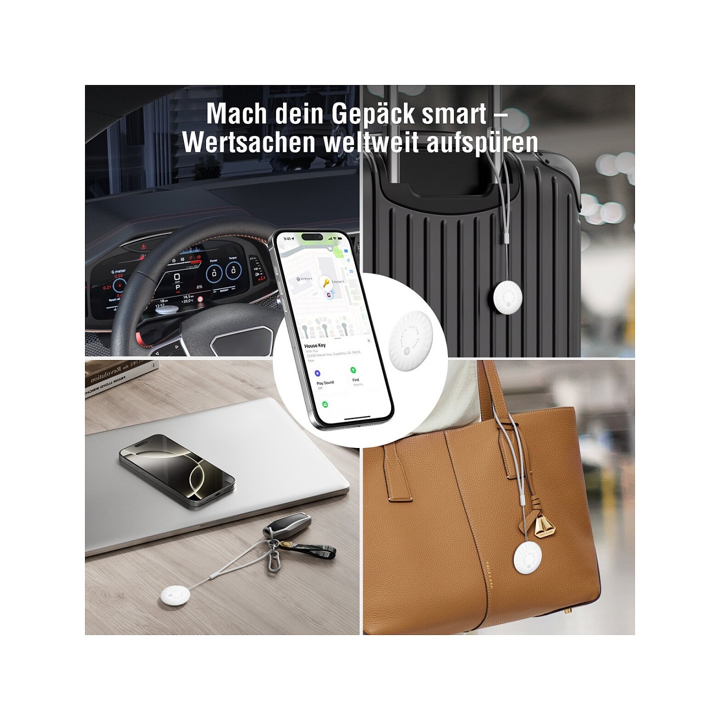 4smarts SkyTag Duos 4-Pack White - Bluetooth Location Tracker (Boxed) — Buy in Cyprus with Fast Delivery