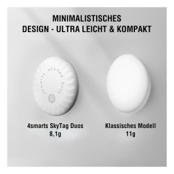 4smarts SkyTag Duos 4-Pack White - Bluetooth Location Tracker (Boxed) — Buy in Cyprus with Fast Delivery