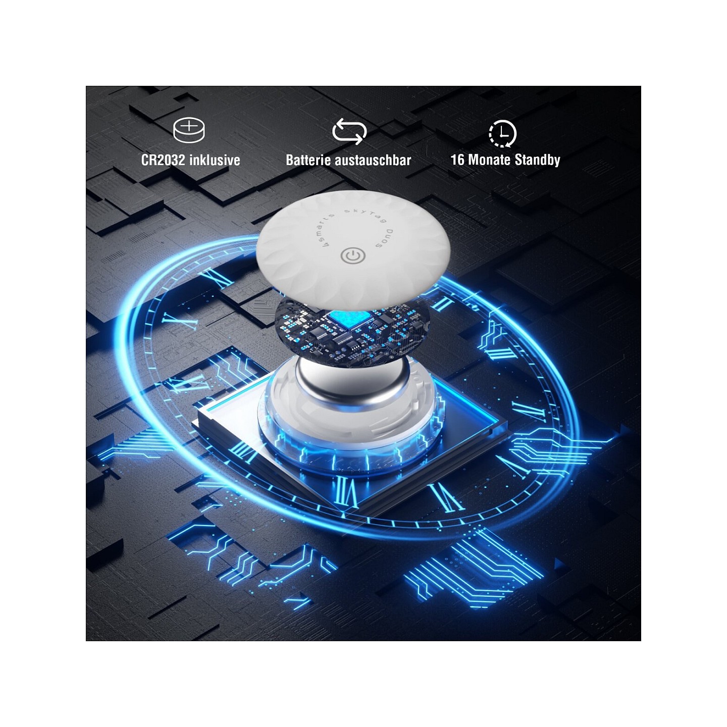 4smarts SkyTag Duos 4-Pack White - Bluetooth Location Tracker (Boxed) — Buy in Cyprus with Fast Delivery