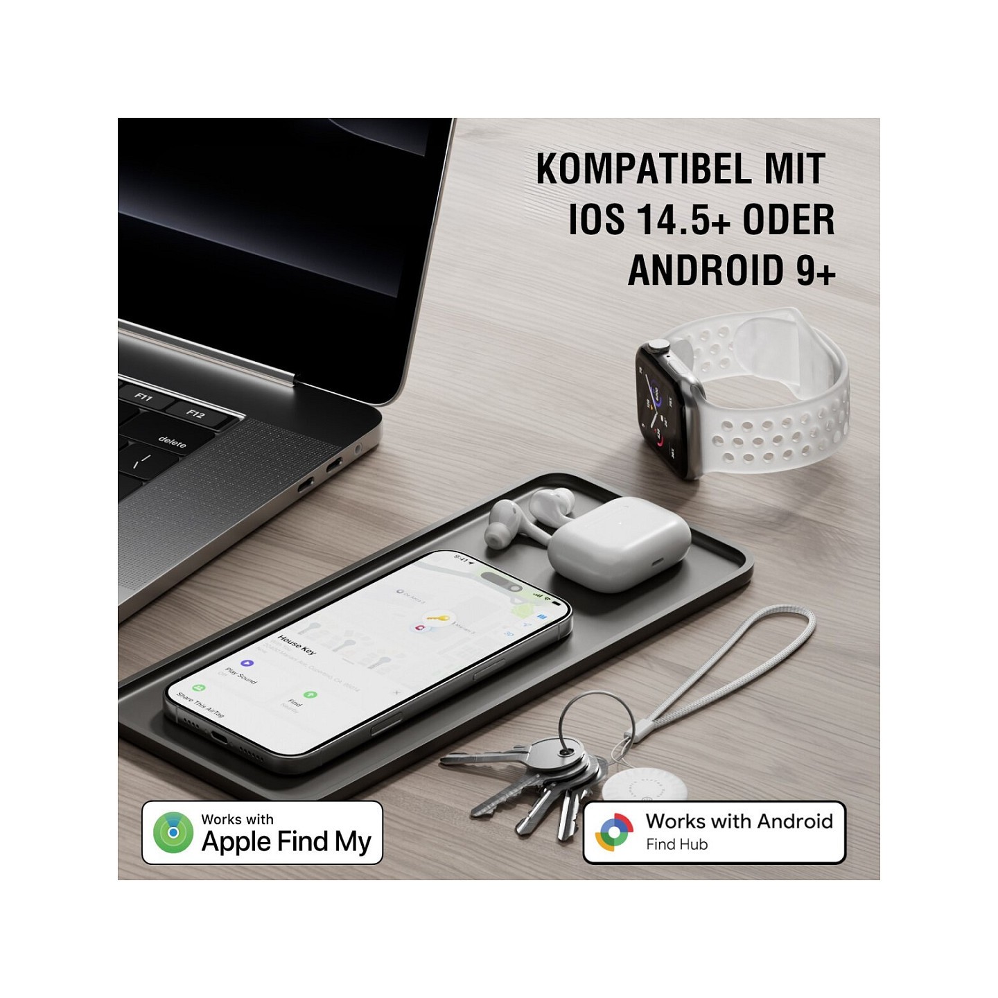 4smarts SkyTag Duos 4-Pack White - Bluetooth Location Tracker (Boxed) — Buy in Cyprus with Fast Delivery