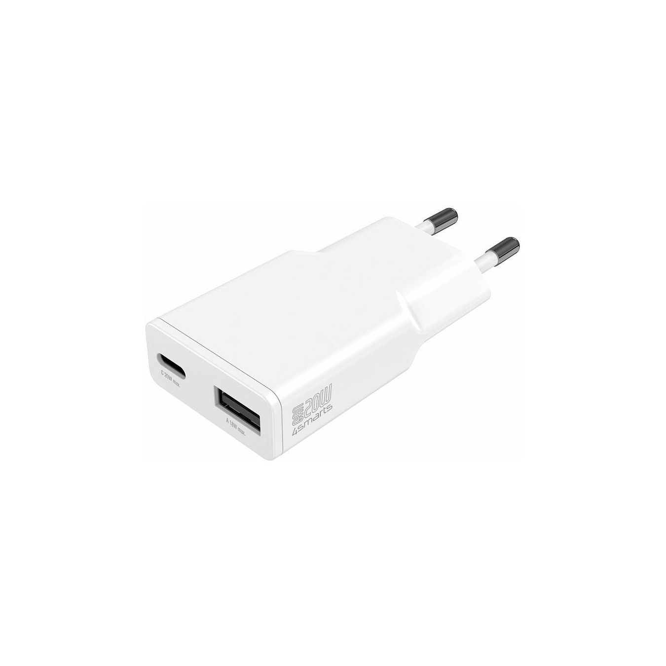 4smarts Netzladegert PDPlug Duos Slim 20W GaN USB-C A. wei — Buy in Cyprus with Fast Delivery