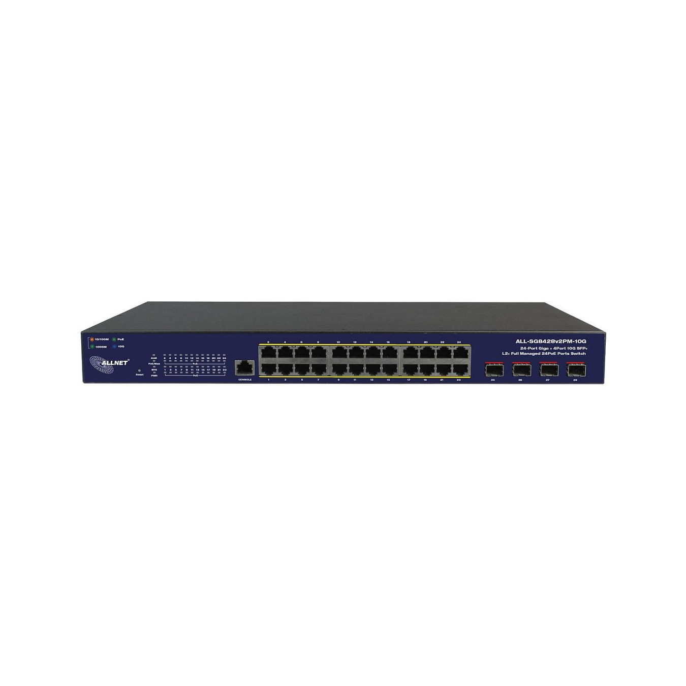24+4P Allnet ALL-SG8428v2FPM-10G POE M — Buy in Cyprus with Fast Delivery