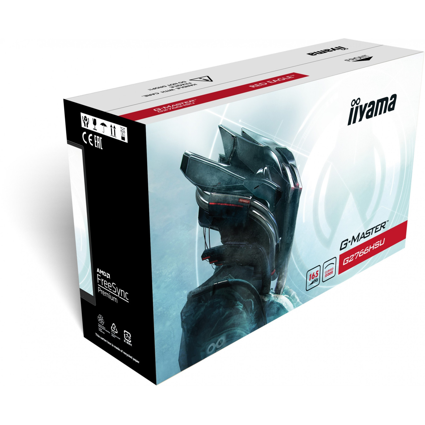 iiyama G-MASTER G2766HSU - 27" Curved VA Gaming Monitor, FHD 1920x1080, 165Hz, 1ms, FreeSync Premium, Black