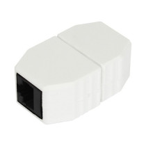 ALLNET TP-TP Kupplung CAT6A Buchse 1:1 8-pol. RJ45 magnetische Sicherungskupplung Abwurfbuchse PoE fähig bis zu 10GBit