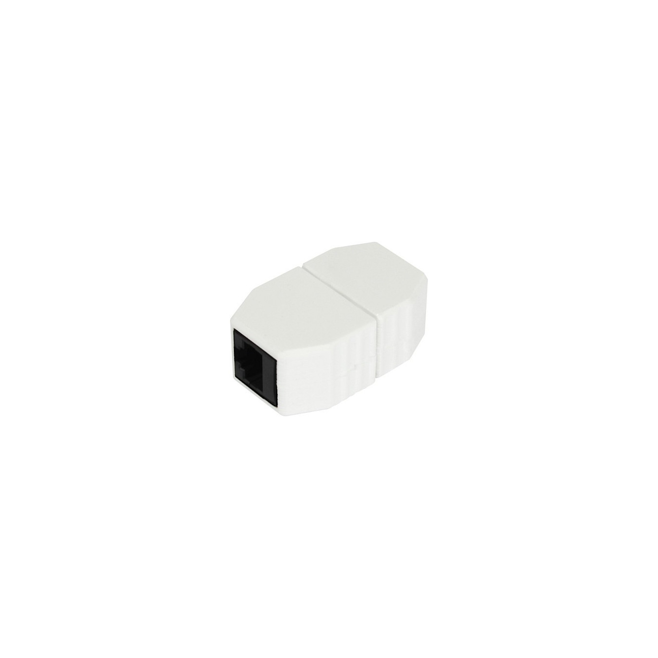 ALLNET TP-TP Kupplung CAT6A Buchse 1:1 8-pol. RJ45 magnetische Sicherungskupplung Abwurfbuchse PoE fähig bis zu 10GBit