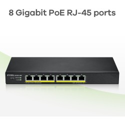 Buy Zyxel GS1915-8EP - 8-Port Gigabit L2 Managed PoE Switch - 802.3af/at, 16 Gbp... in Cyprus, Nicosia, Limassol, Larnaka, Pafos
