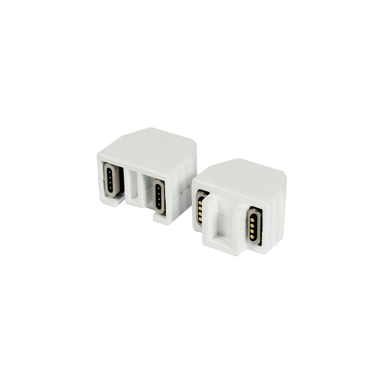 ALLNET TP-TP Kupplung CAT6A Buchse 1:1 8-pol. RJ45 magnetische Sicherungskupplung Abwurfbuchse PoE fähig bis zu 10GBit