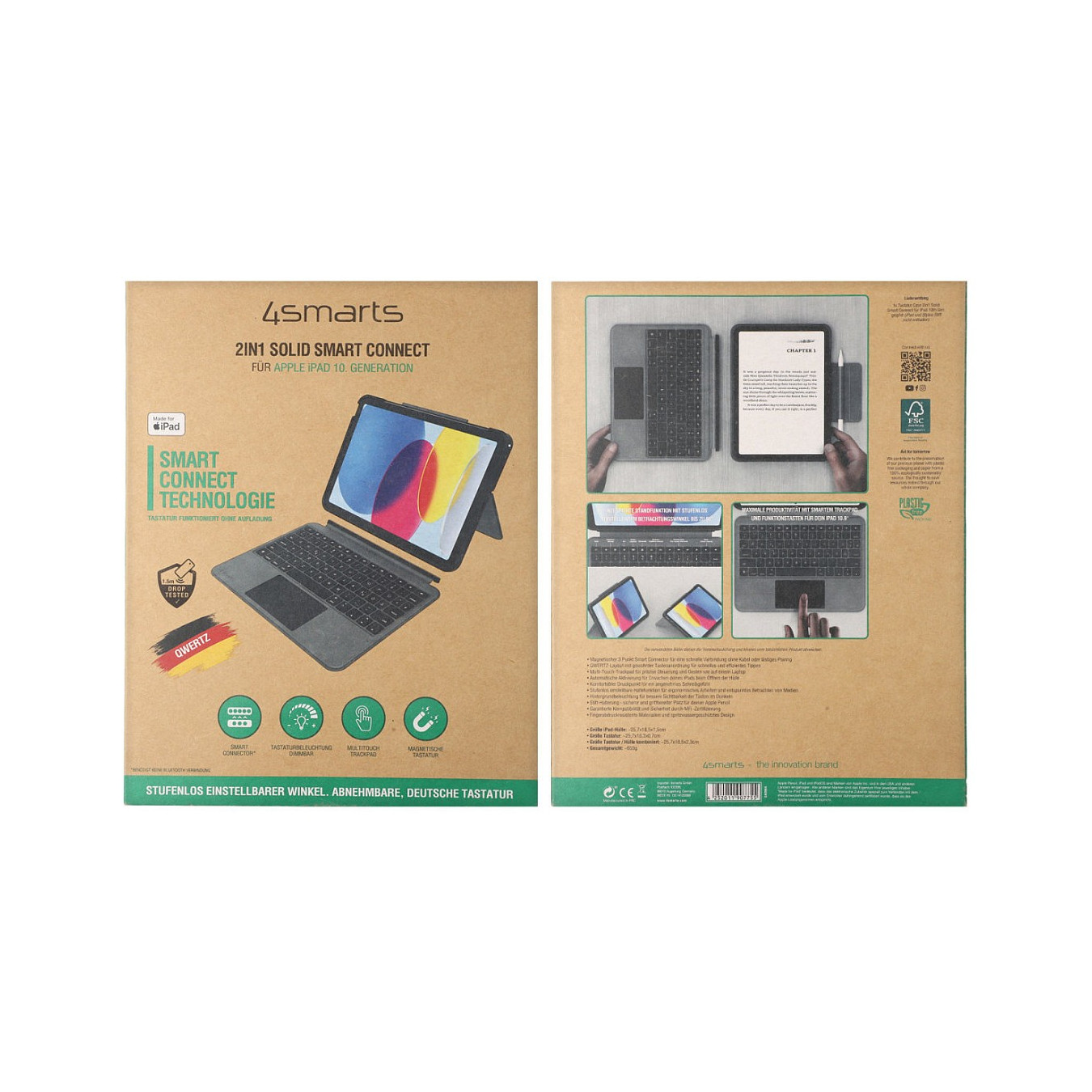 4smarts Tastatur Case 2in1 Solid iPad 11' iPad 10.9' — Buy in Cyprus with Fast Delivery
