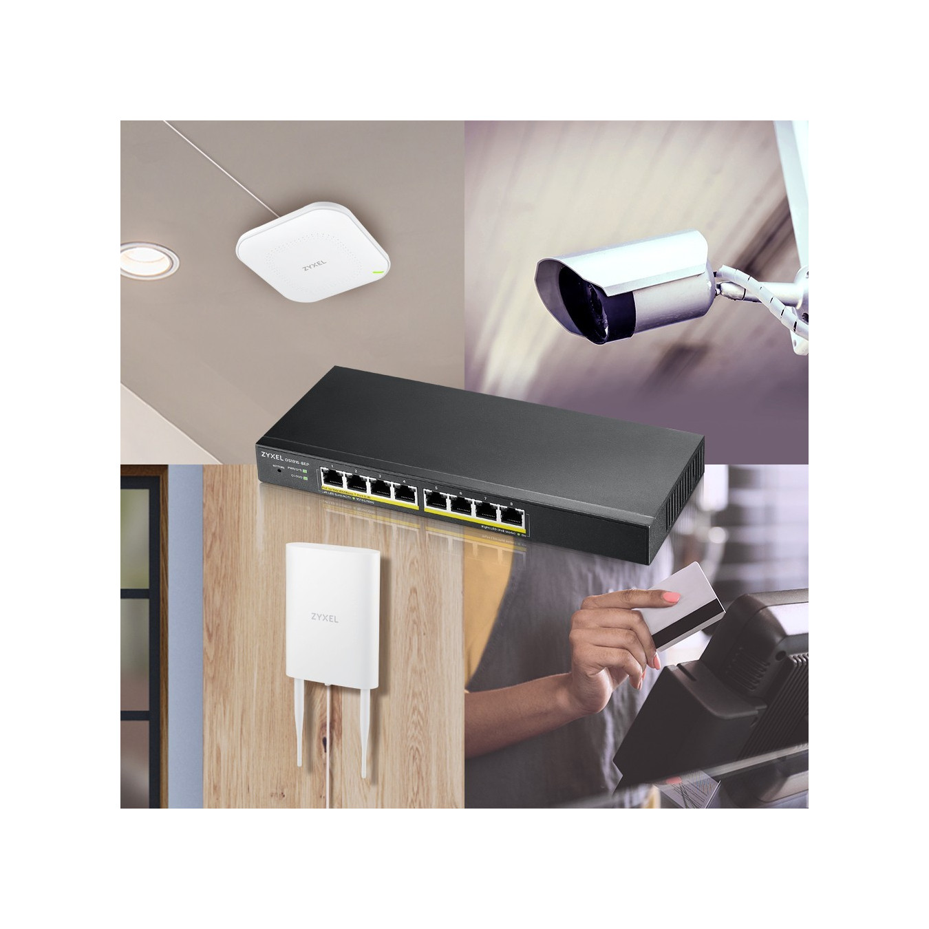 Zyxel GS1915-8EP - 8-Port Gigabit L2 Managed PoE Switch - 802.3af/at, 16 Gbps Switching — Buy in Cyprus with Fast Delivery