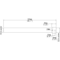 ALLNET Pendant mount Decken Verlängerung ALL-CAM2498-LEP 500mm — Buy in Cyprus with Fast Delivery
