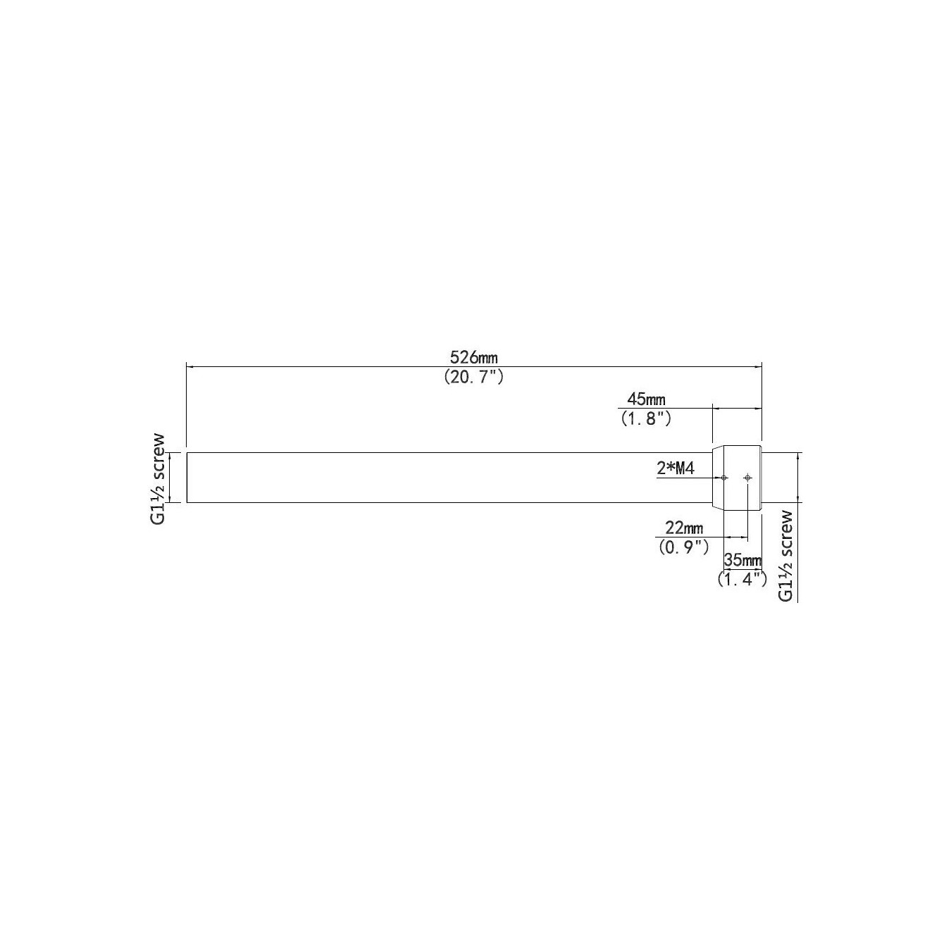 ALLNET Pendant mount Decken Verlängerung ALL-CAM2498-LEP 500mm — Buy in Cyprus with Fast Delivery