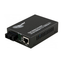 Z ALLNET Medienkonverter 10 100 1000BASE-T auf 1000BASE-LX Singlemode SC Anschluss 10km ALL-MC105G-SC-SM