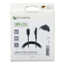 4smarts Ladekabel Micorosft Surface Connect zu USB Typ-C 5A 1m black — Buy in Cyprus with Fast Delivery