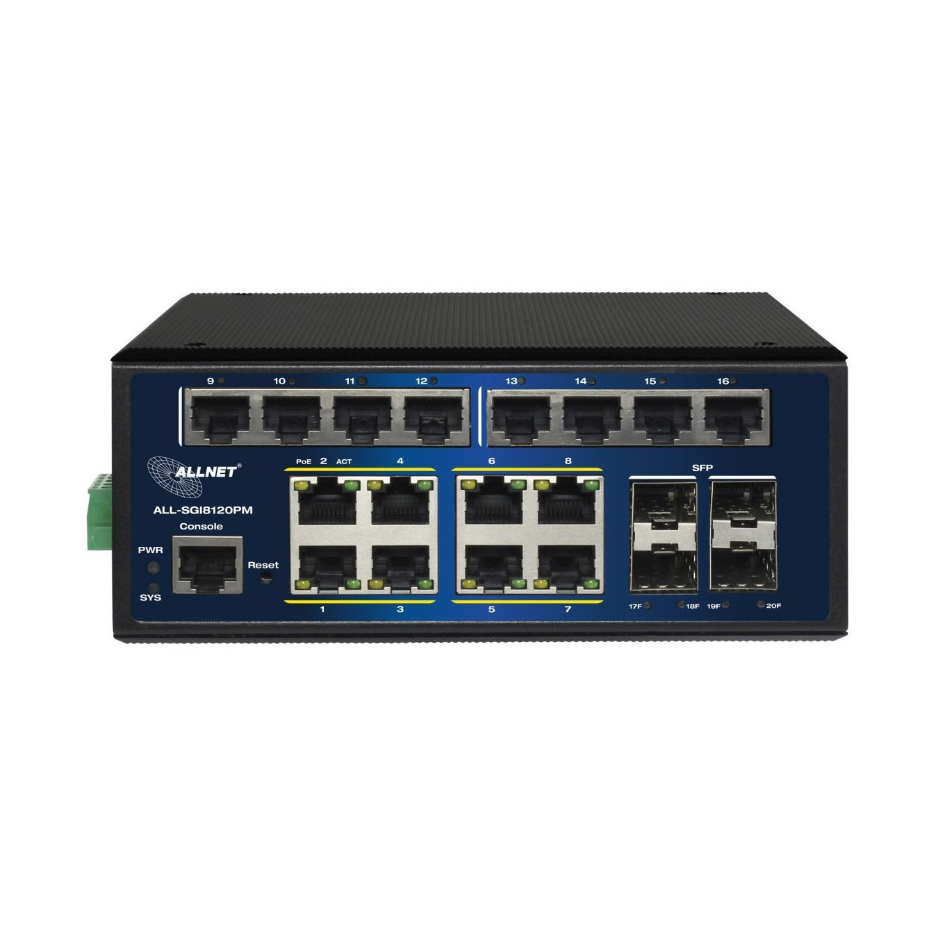 20+4P ALLNET ALL-SGI8120PM POE M industrial — Buy in Cyprus with Fast Delivery