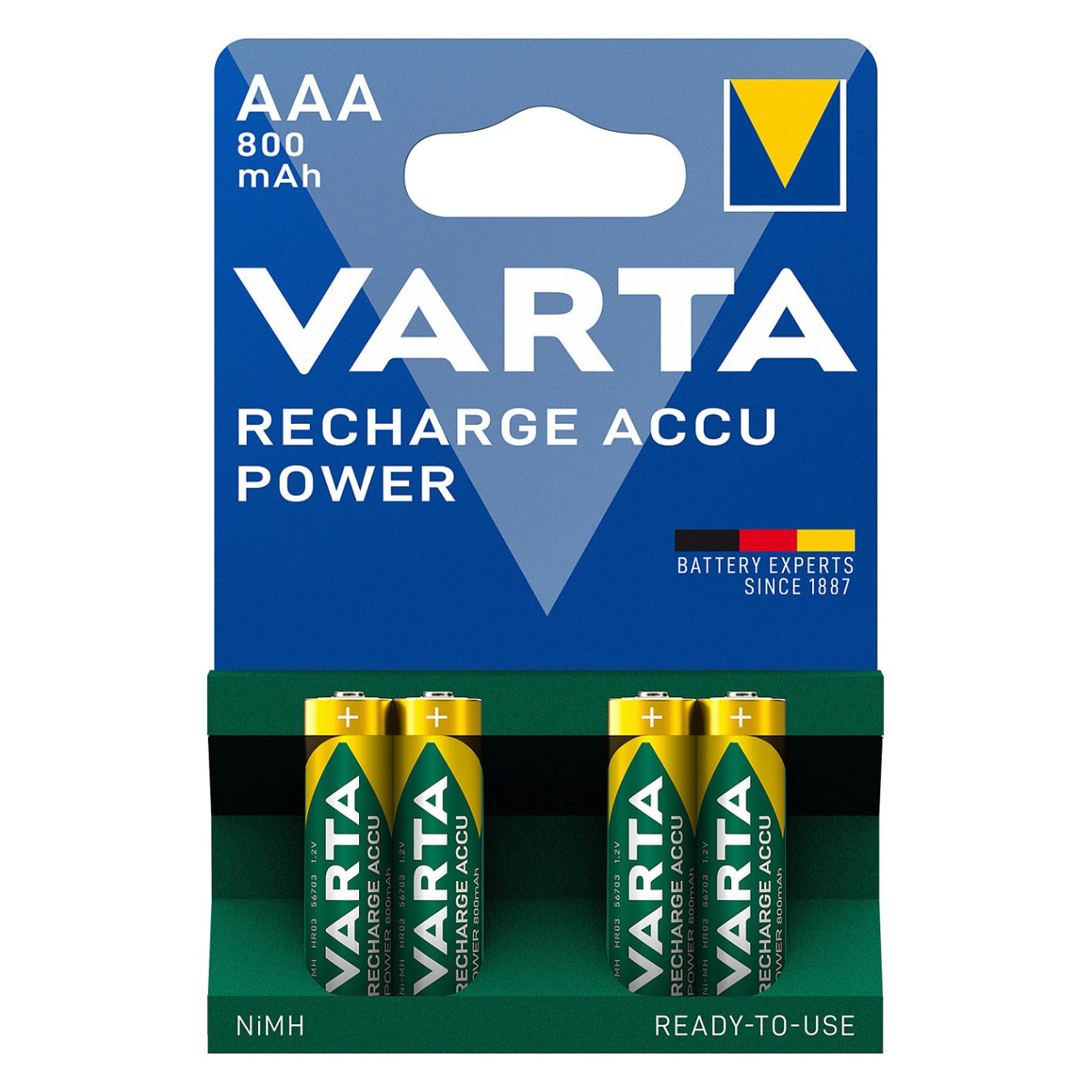 Akku AAA 1.2V (HR03) Varta Recharge Accu - 4er-Pack — Buy in Cyprus with Fast Delivery