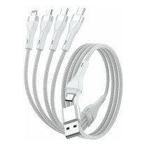4smarts USB-C A Multi-Ladekabel 4in2 1.2m. wei — Buy in Cyprus with Fast Delivery