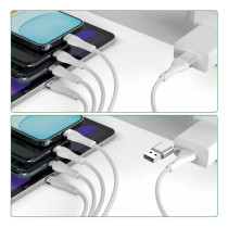 4smarts USB-C A Multi-Ladekabel 4in2 1.2m. wei — Buy in Cyprus with Fast Delivery