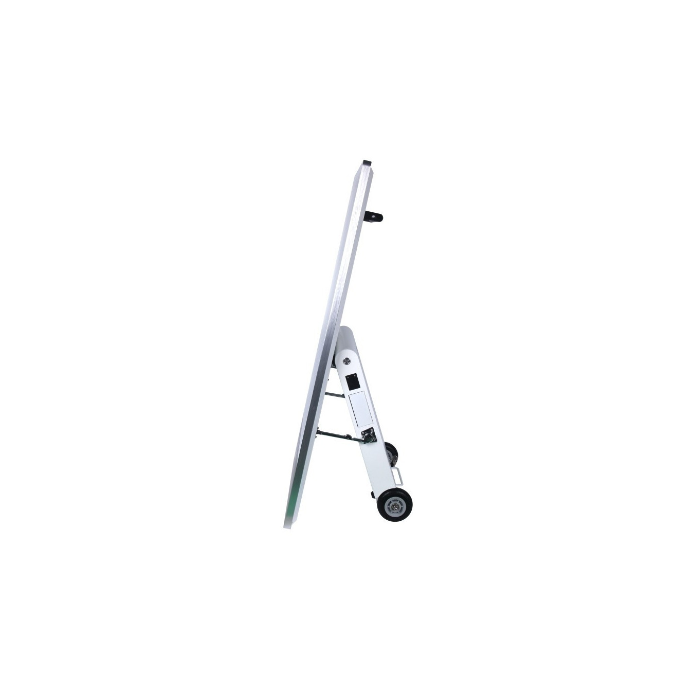 ALLNET Standdisplay 43 Zoll Outdoor Kundenstopper mit Akku oh. Touch mit Laufrollen 1500Nits Android Farbe schwarz
