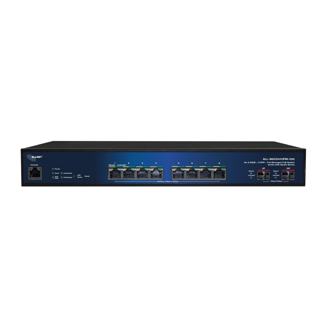 8+2P ALLNET Apollo ALL-SGC5410PM-10G POE M — Buy in Cyprus with Fast Delivery