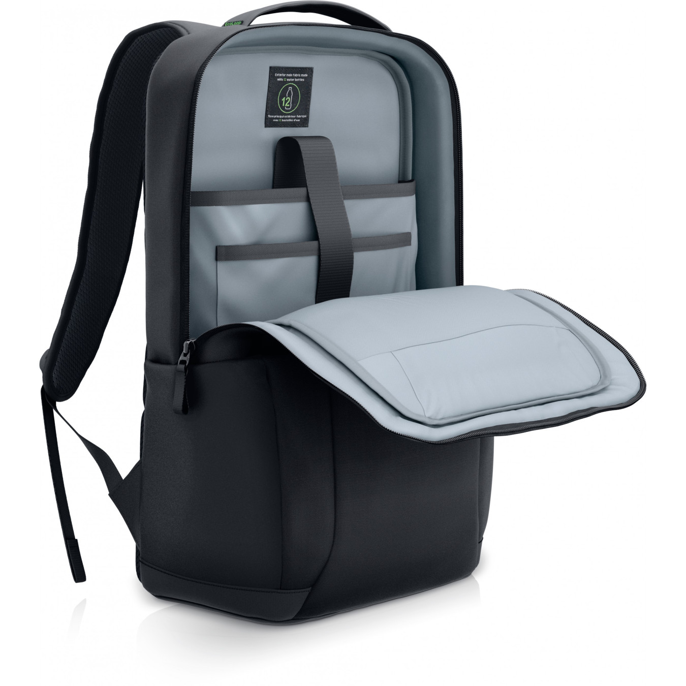 Dell EcoLoop Pro Slim Backpack - CP5724S - Black, Slim 15.6-inch Laptop Backpack, Waterproof
