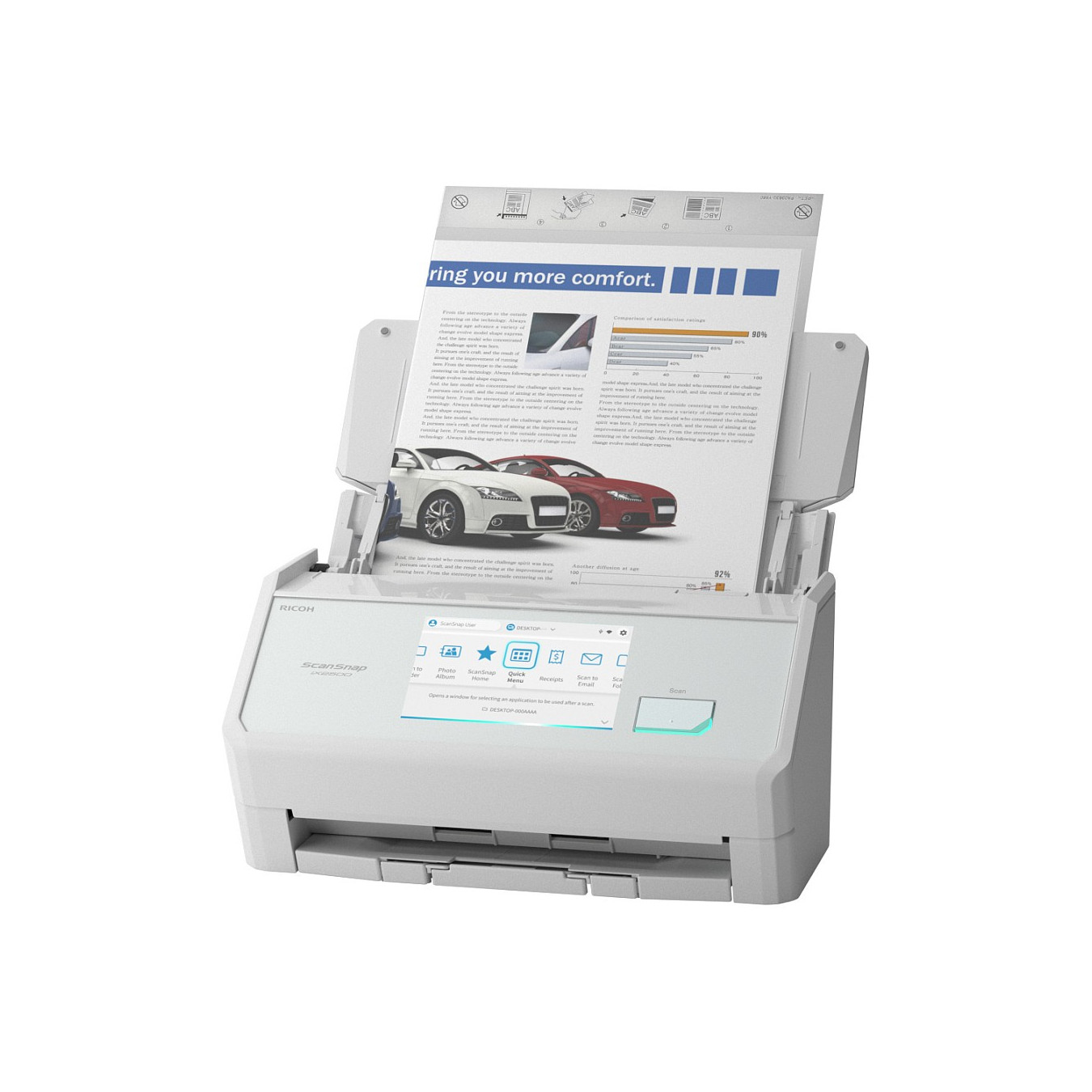 RICOH ScanSnap iX2500 WH Dokumenten-Scanner — Buy in Cyprus with Fast Delivery