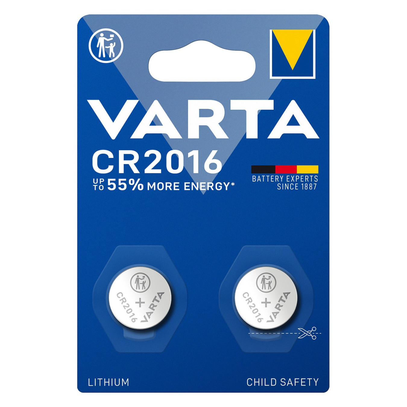 Batterie Knopfzelle CR2016 Varta 2-Pack — Buy in Cyprus with Fast Delivery