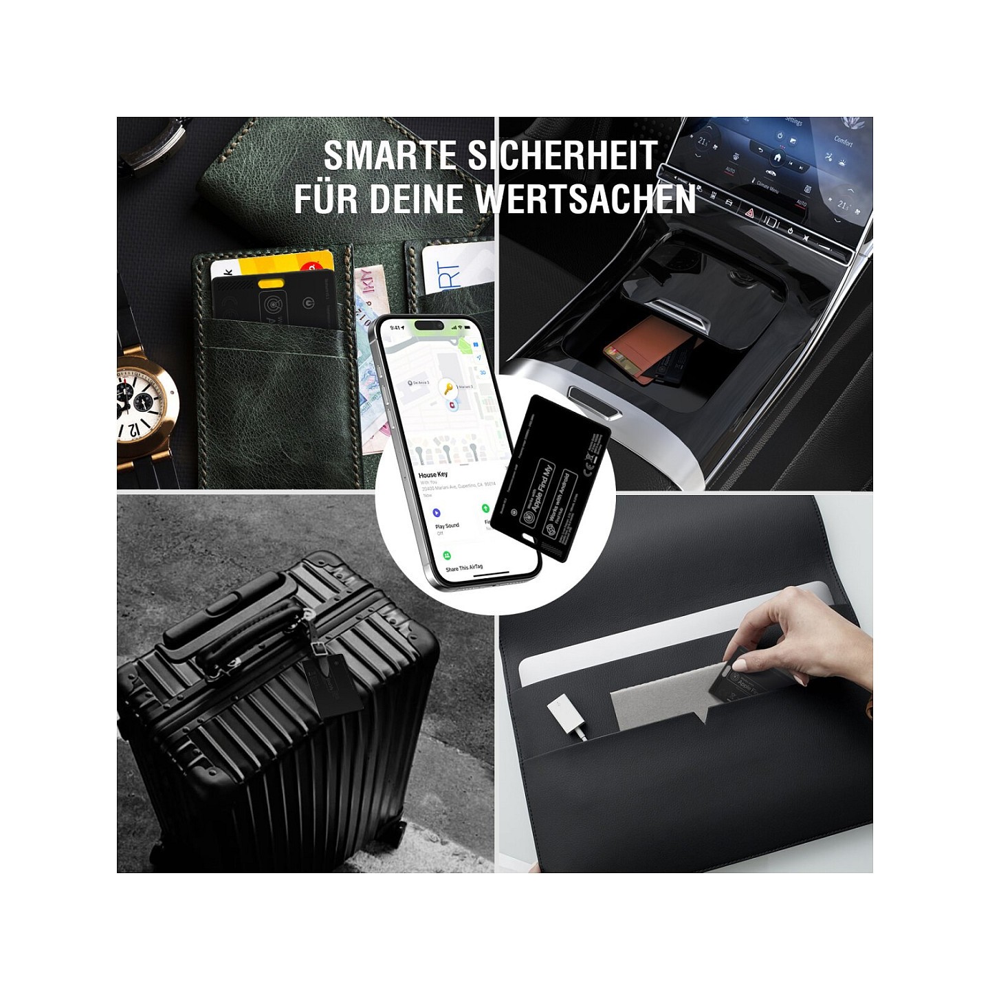 4smarts SkyTag Card Duos ReCharge black Bluetooth Tracker (Boxed) — Buy in Cyprus with Fast Delivery