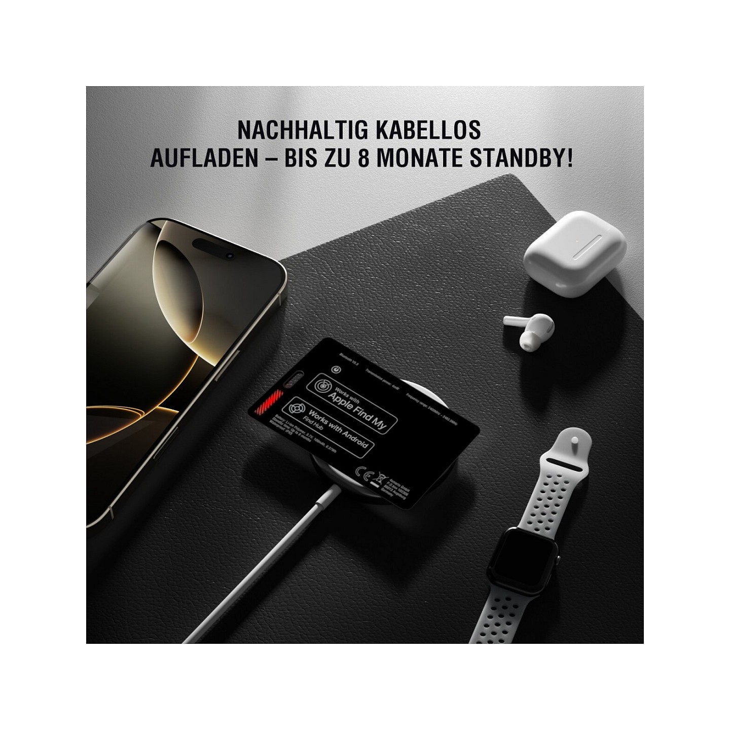 4smarts SkyTag Card Duos ReCharge black Bluetooth Tracker (Boxed) — Buy in Cyprus with Fast Delivery