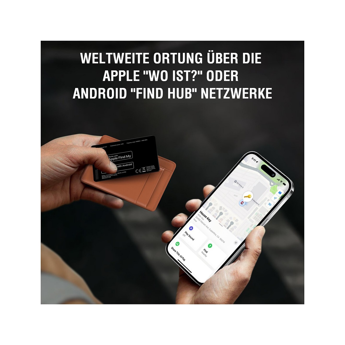 4smarts SkyTag Card Duos ReCharge black Bluetooth Tracker (Boxed) — Buy in Cyprus with Fast Delivery