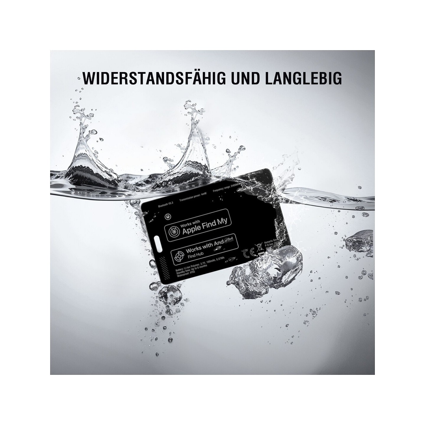 4smarts SkyTag Card Duos ReCharge black Bluetooth Tracker (Boxed) — Buy in Cyprus with Fast Delivery