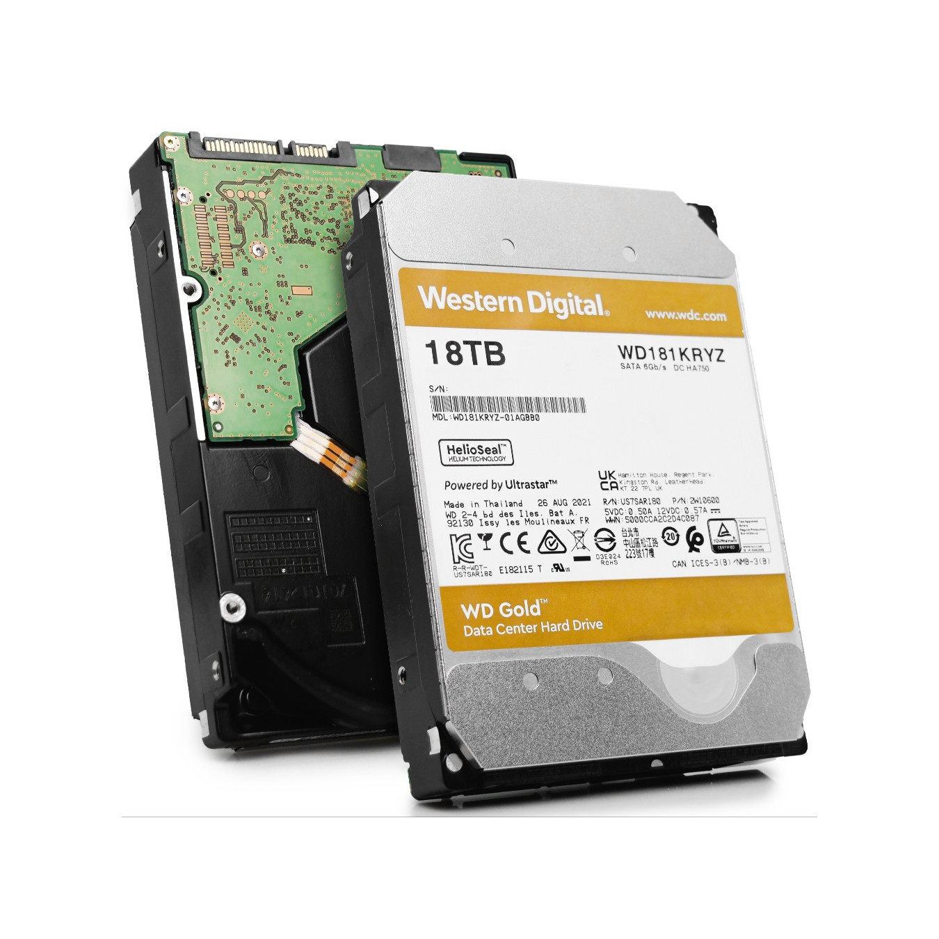 Western Digital Gold WD181KRYZ 18TB Enterprise HDD 7200 RPM | Armenius Store