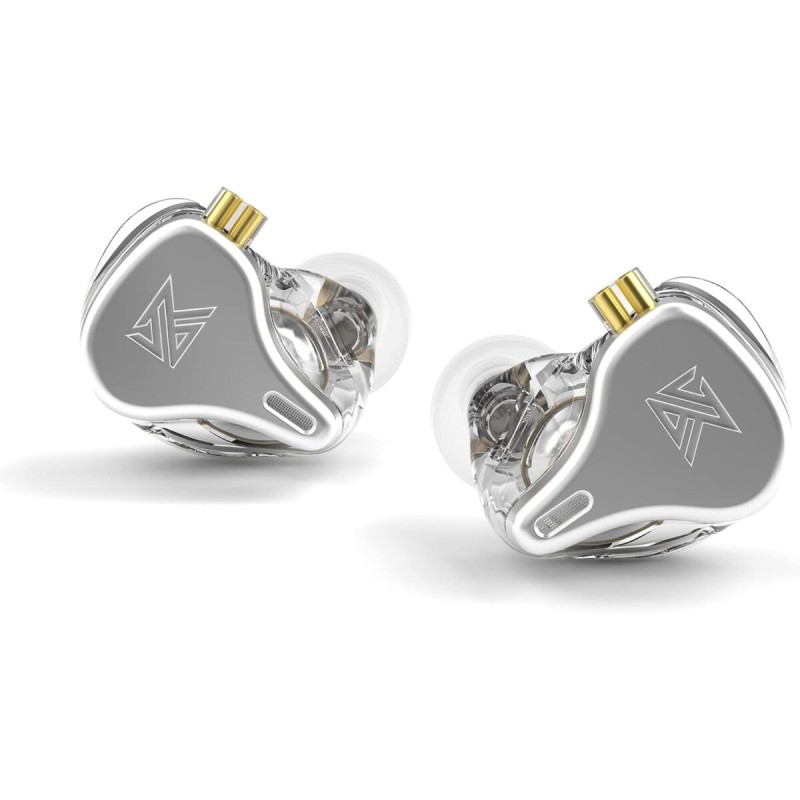 KZ DQ6 Silver No Mic - IEM 3,5 HBB Tuned Improved In Ear Monitor Earphones, 3DD Dynamic — Buy in Cyprus with Fast Delivery