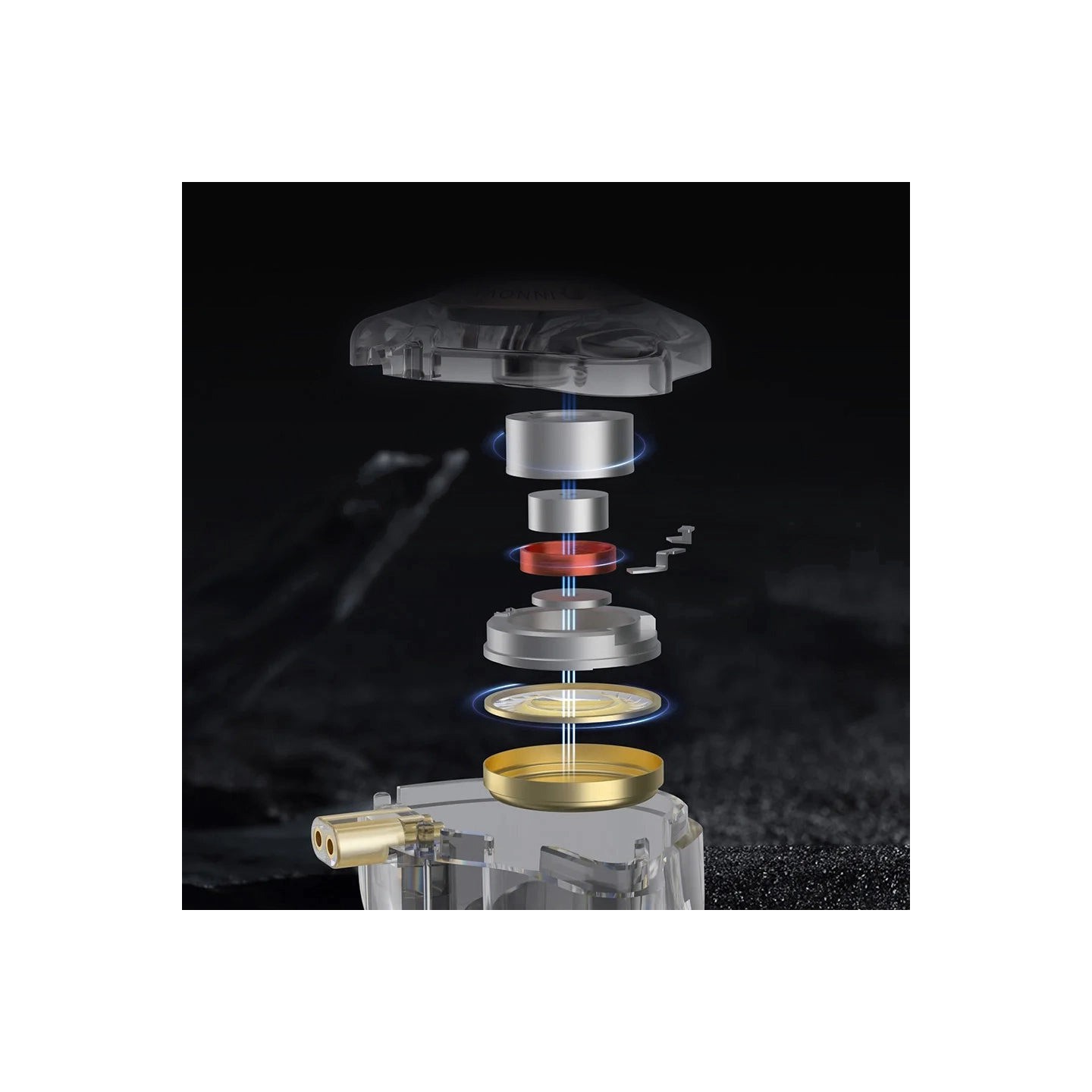 KZ EDX PRO Black Mic - IEM 3,5 In Ear Monitor Earphones, 1DD Dynamic, HIFI bass, Noise Cancelling, I