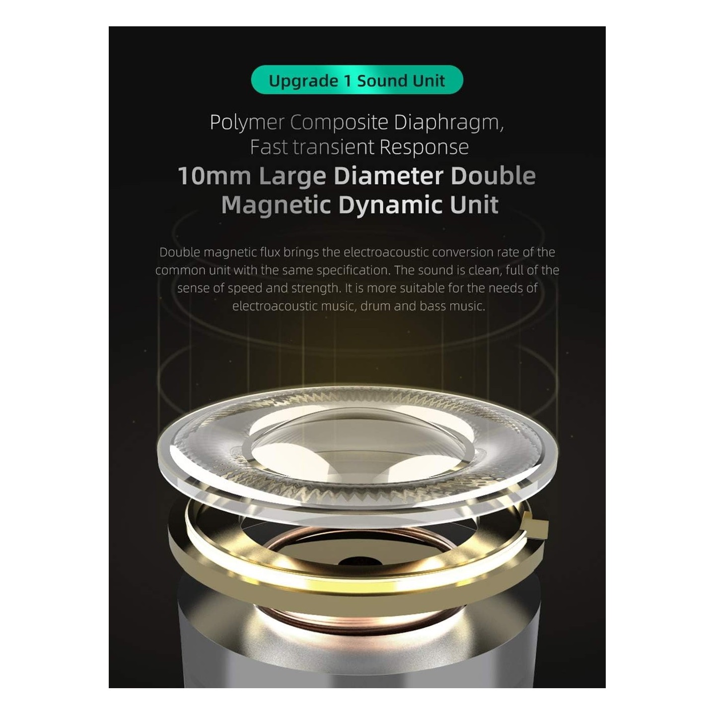 KZ ZST X Black No Mic - IEM 3,5 In Ear Monitor Earphones, Dynamic Hybrid Dual Driver 1BA+1DD, 2x ma