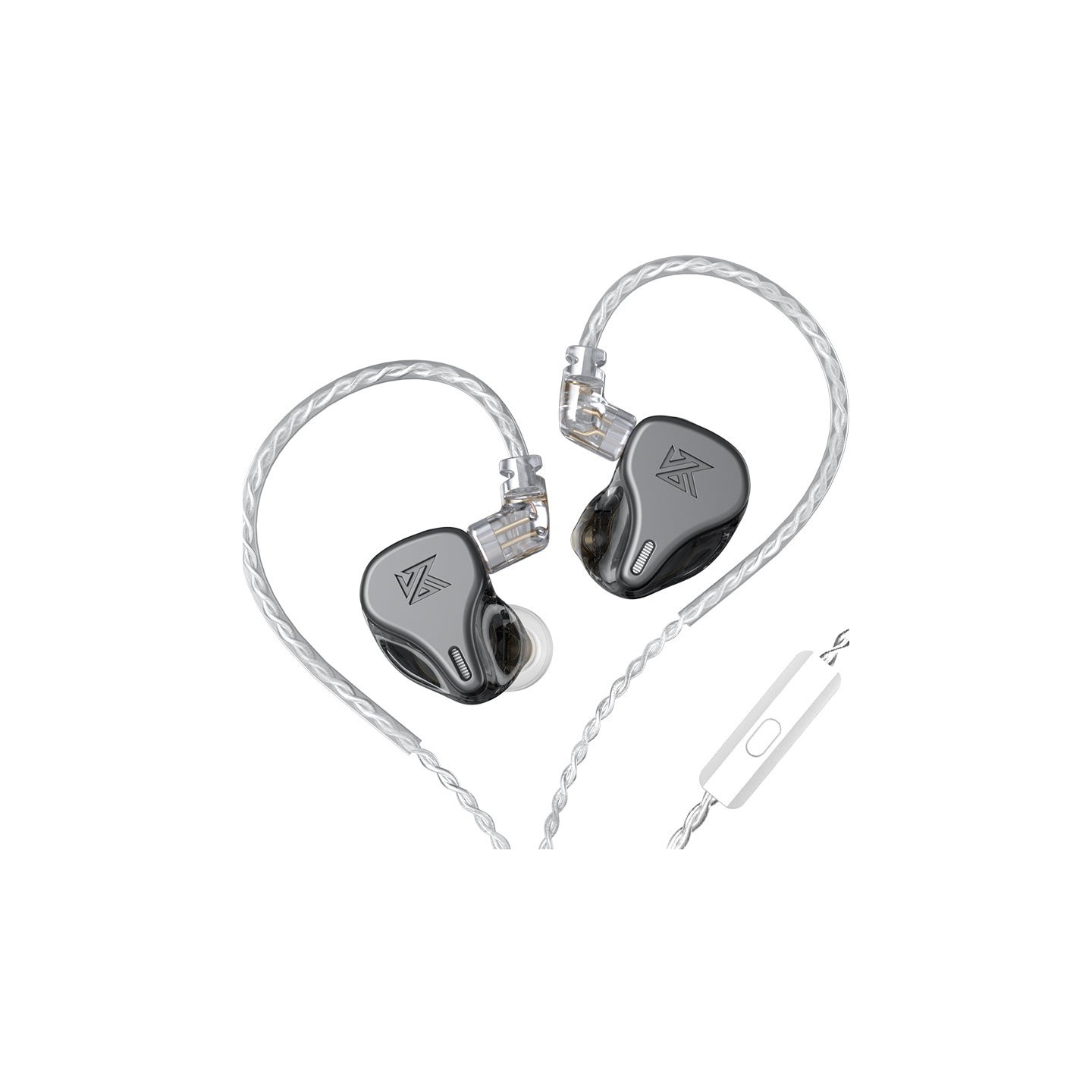 KZ DQ6 Grey With Mic - IEM 3,5 HBB Tuned Improved In Ear Monitor Earphones, 3DD Dynamic — Buy in Cyprus with Fast Delivery