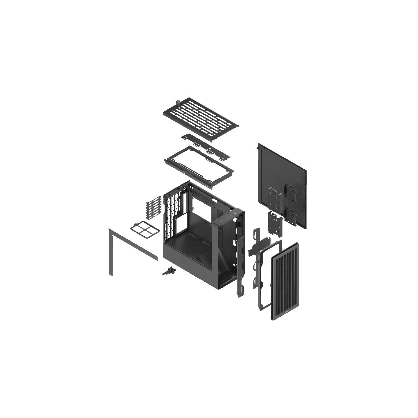 HAVN BF 360 Black without fans - premium ATX mid-tower (Boxed) — Buy in Cyprus with Fast Delivery