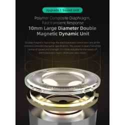 KZ ZST X Purple No Mic - IEM 3,5 In Ear Monitor Earphones, Dynamic Hybrid Dual Driver 1BA+1DD, 2x ma