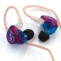 KZ ZST Purple No Mic - IEM 3,5 In Ear Monitor Earphones, Dynamic Hybrid Dual Driver 1BA+1DD — Buy in Cyprus with Fast Delivery
