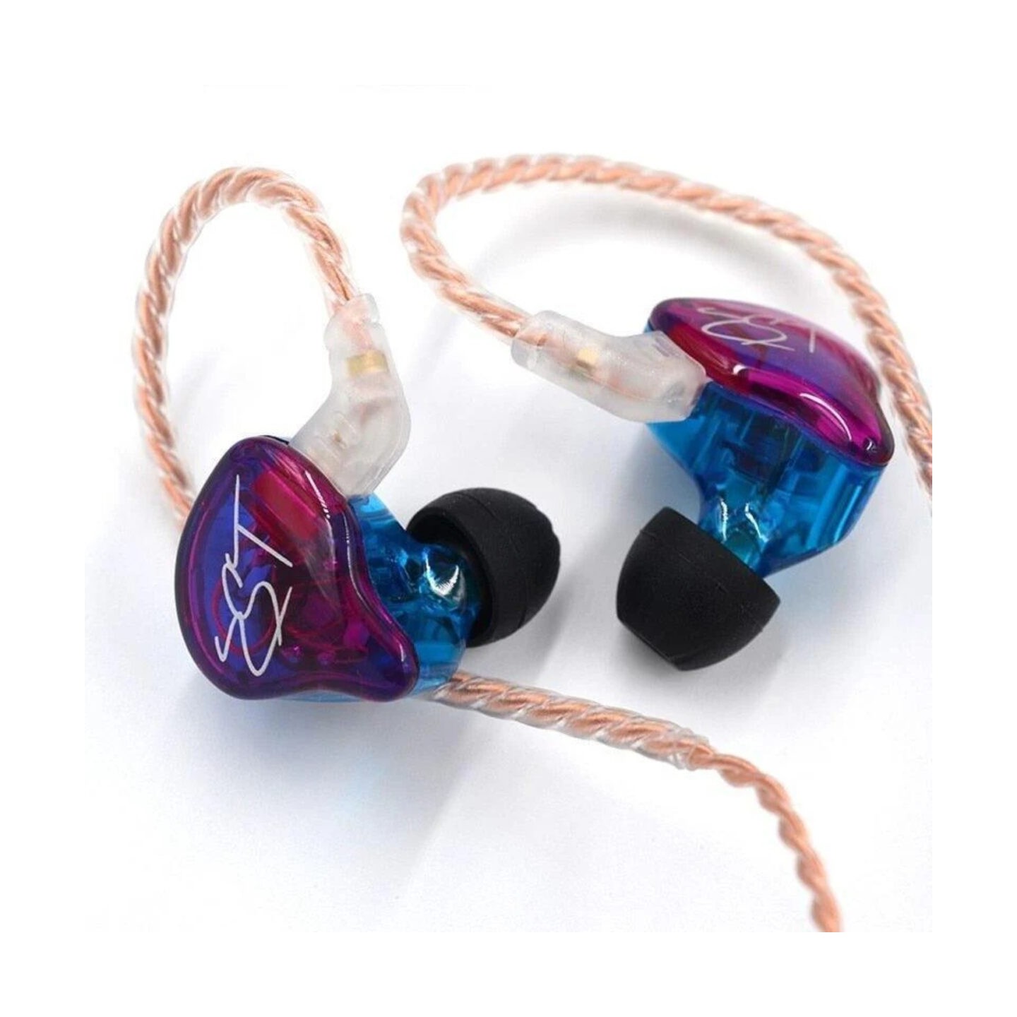 KZ ZST Purple No Mic - IEM 3,5 In Ear Monitor Earphones, Dynamic Hybrid Dual Driver 1BA+1DD — Buy in Cyprus with Fast Delivery