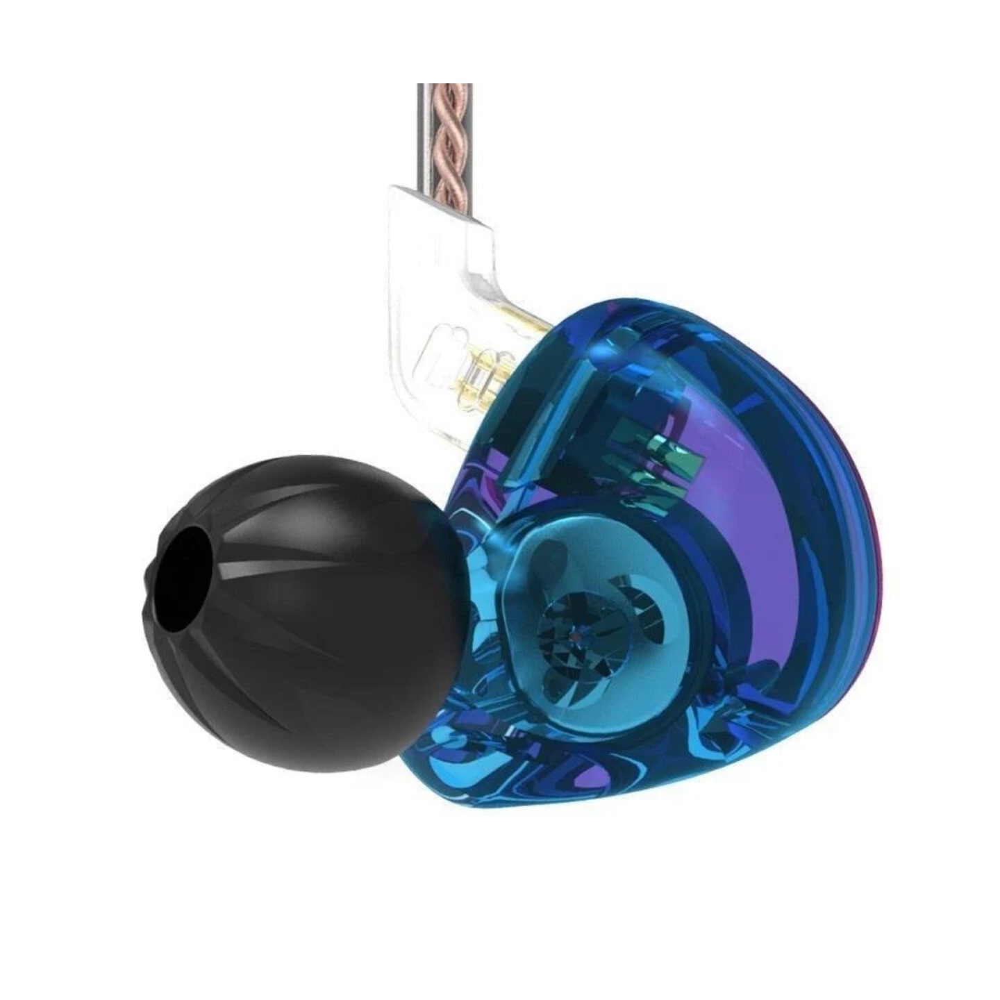 KZ ZST Purple No Mic - IEM 3,5 In Ear Monitor Earphones, Dynamic Hybrid Dual Driver 1BA+1DD — Buy in Cyprus with Fast Delivery