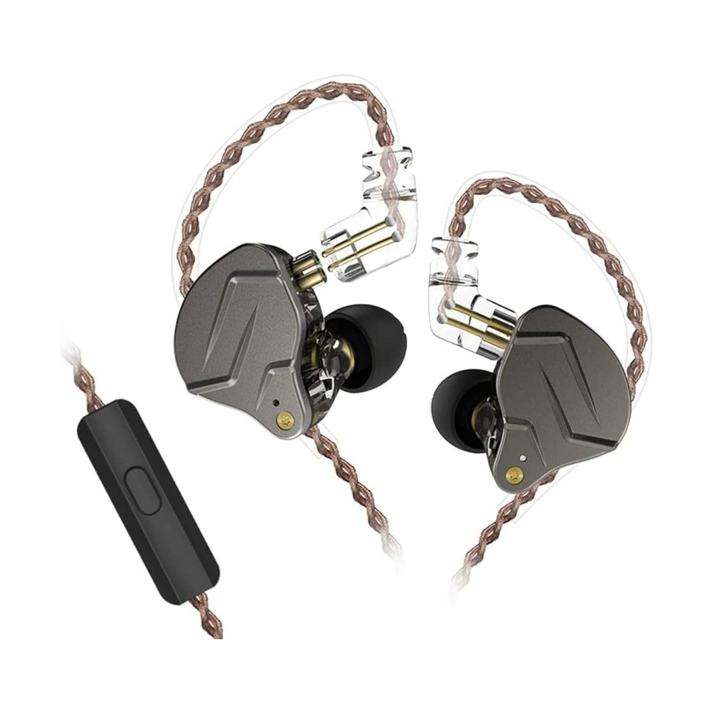 KZ ZSN PRO Grey Mic - IEM 3,5 In Ear Monitor Earphones, Dynamic Hybrid Dual Driver 1BA+1DD — Buy in Cyprus with Fast Delivery