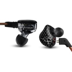 KZ ZST Black With Mic - IEM 3,5 In Ear Monitor Earphones, Dynamic Hybrid Dual Driver 1BA+1DD