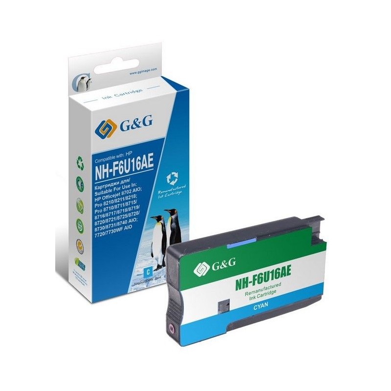 G&G Compatible Cartridge HP 953XL Cyan / F6U16AE — Buy in Cyprus with Fast Delivery