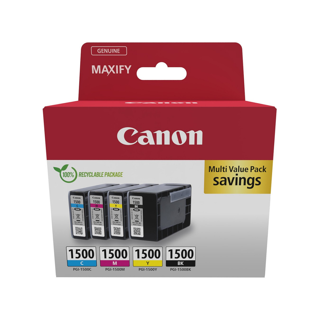 Canon Tinte PGI-1500 9218B006 4er Multipack(BK C M Y) — Buy in Cyprus with Fast Delivery