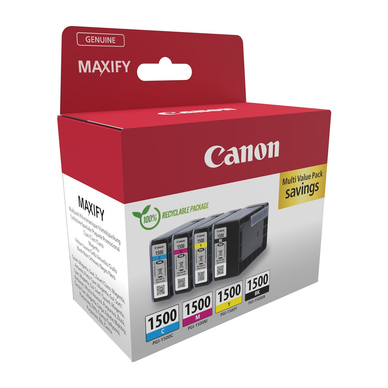 Canon Tinte PGI-1500 9218B006 4er Multipack(BK C M Y) — Buy in Cyprus with Fast Delivery