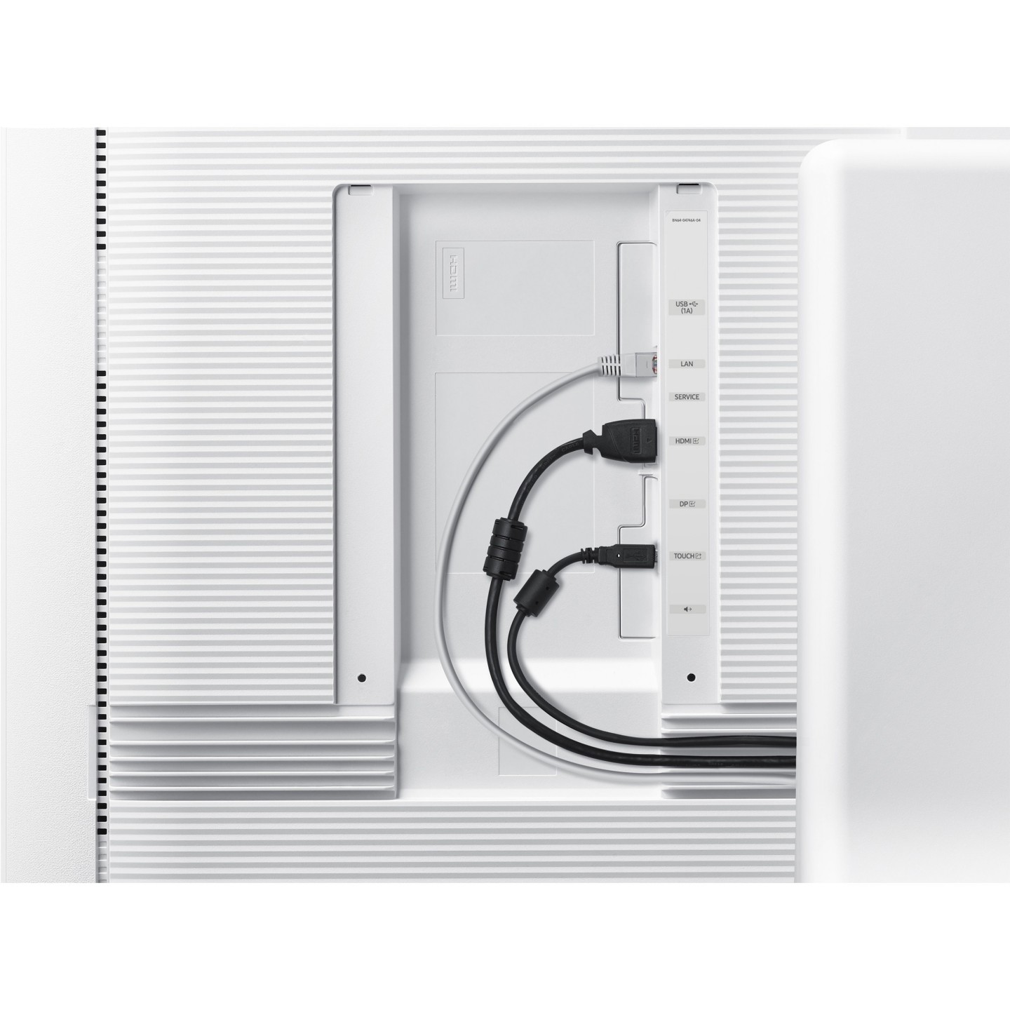 Samsung Flip Pro WM65B - 65" 4K UHD (3840x2160) MultiTouch Display, Tizen, 32GB, USB-C/HDMI/DP, White/Grey