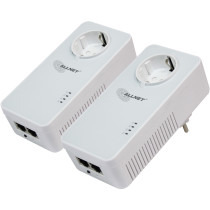 INTD ALLNET Powerline 1200Mbit 2er Bundle Bridge RJ45 HomePlugV2 SmartLink Passtrough ALL1681205v2