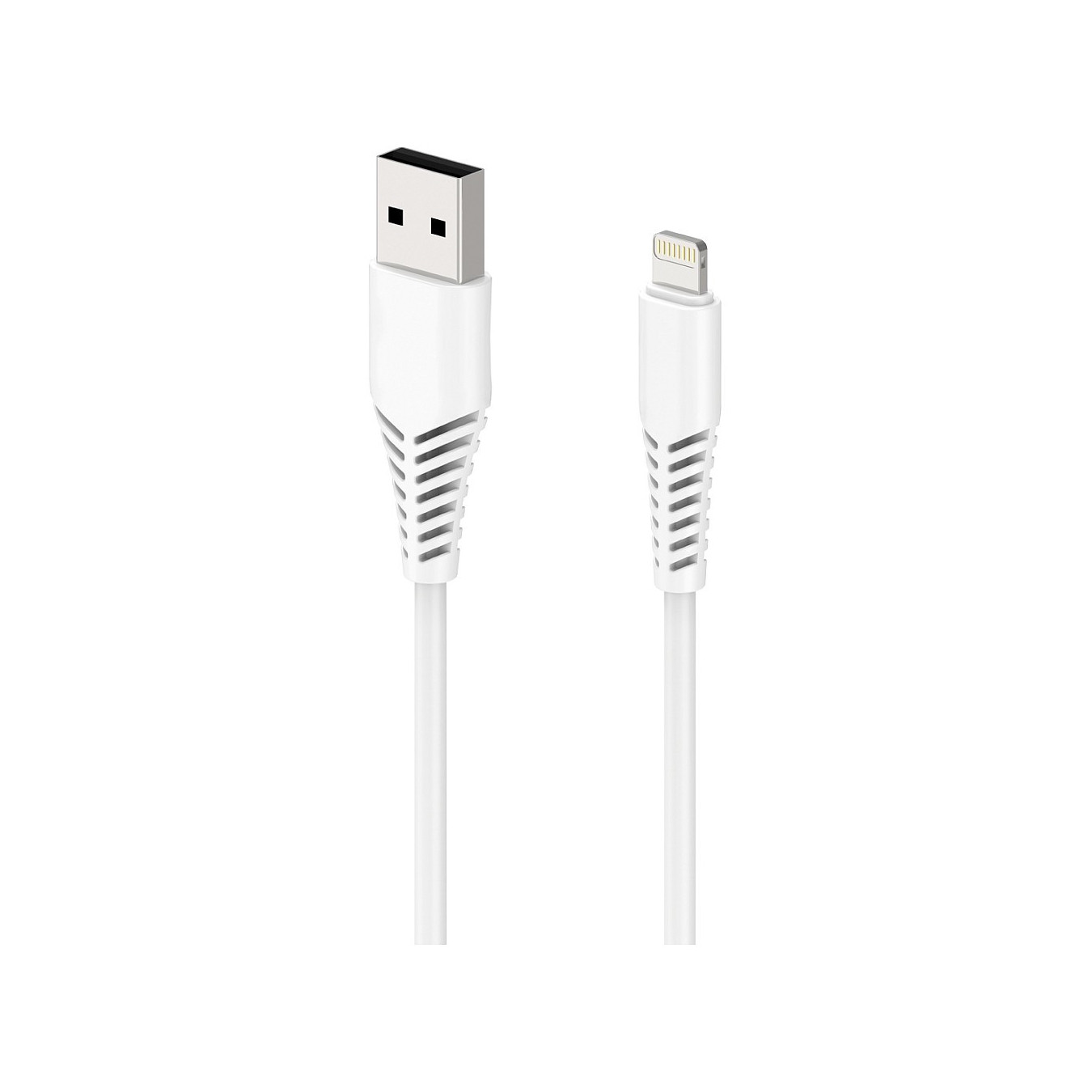 2GO USB Lade- Datenkabel Apple Lightning 1m weiß — Buy in Cyprus with Fast Delivery
